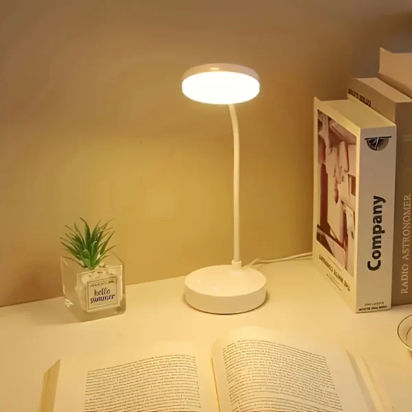 LED Desk Lamp With USB Charging Port Flexible LED White Light Perfect for Home Office Reading Study  Warm/White Touch Control