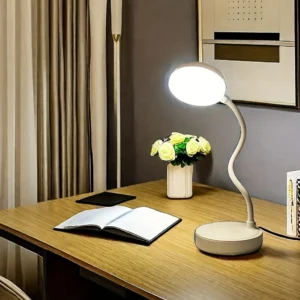 LED Desk Lamp With USB Charging Port Flexible LED White Light Perfect for Home Office Reading Study  Warm/White Touch Control