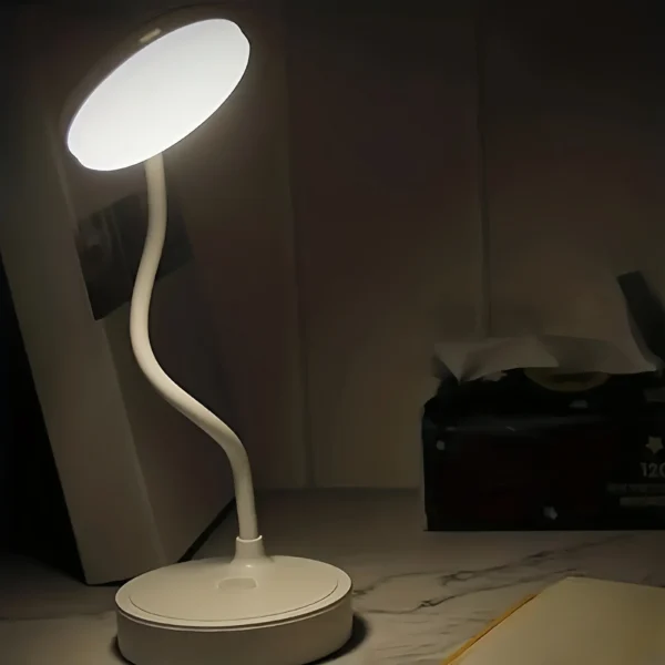 LED Desk Lamp With USB Charging Port Flexible LED White Light Perfect for Home Office Reading Study  Warm/White Touch Control