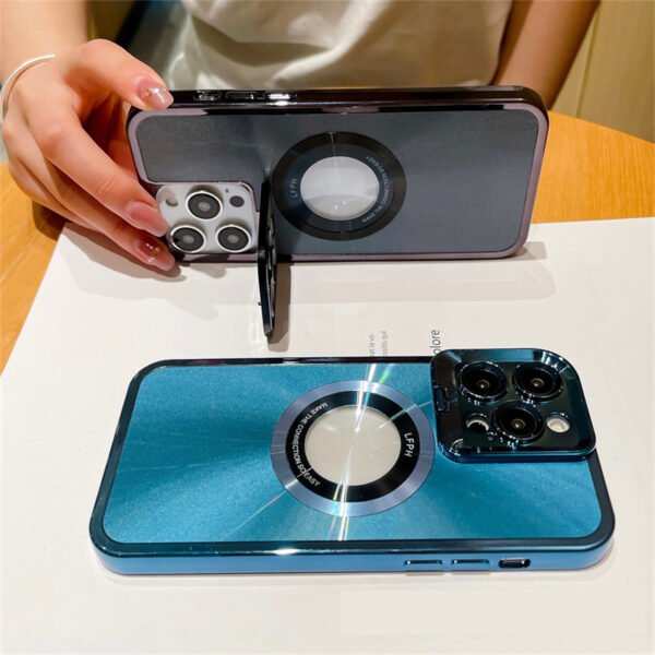 Matrix MagSafe Electroplated Case (with Camera Stand)