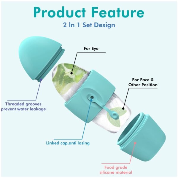 Cryo-Therapy Facial Ice Roller | Instant Skin Tightening & Dark Circle Relief Massager