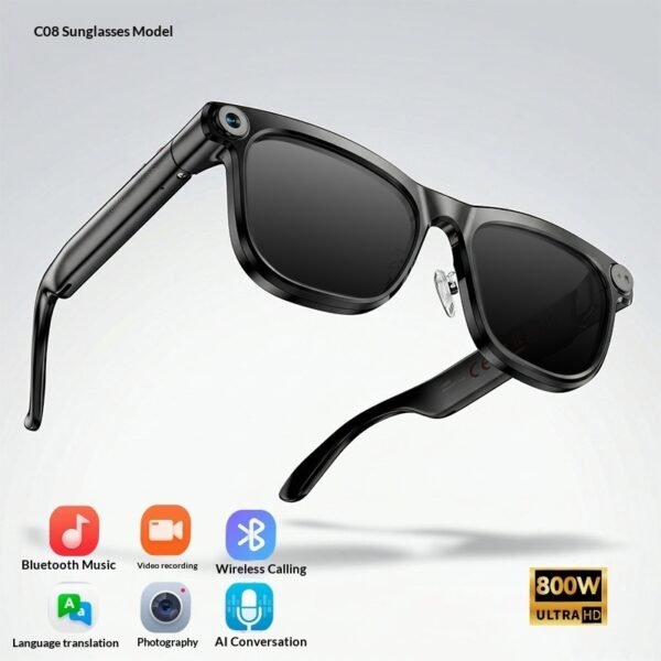 Look, Snap & Create: Smart AI Sunglasses with Hands-Free HD Video & Bluetooth Calling
