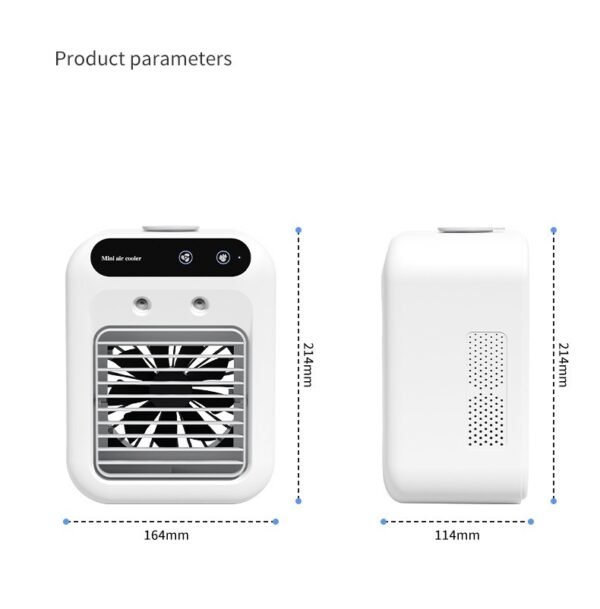 Hydro-Mist Personal Air Cooler Fan | Instant Desk Cooling & Air Humidifier for Home & Office