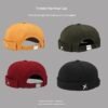 Unisex Korean Style Rimless Faux Fur Round Top Beanie Hat
