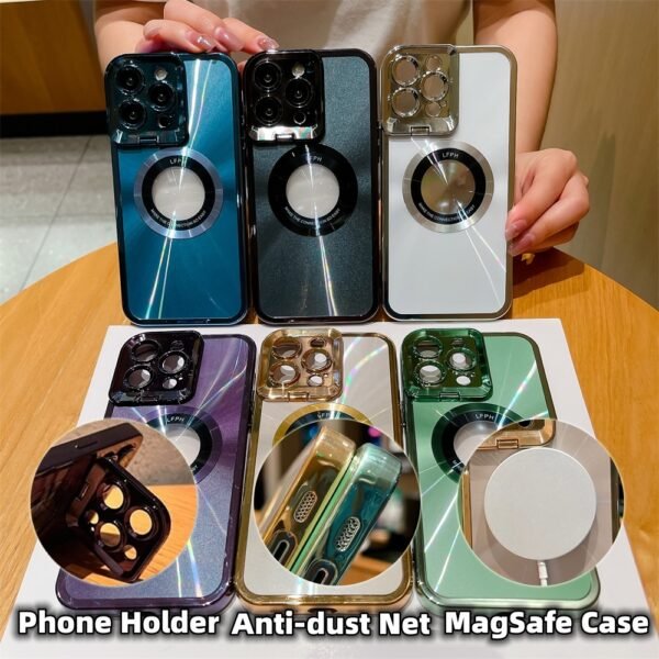 Matrix MagSafe Electroplated Case (with Camera Stand)