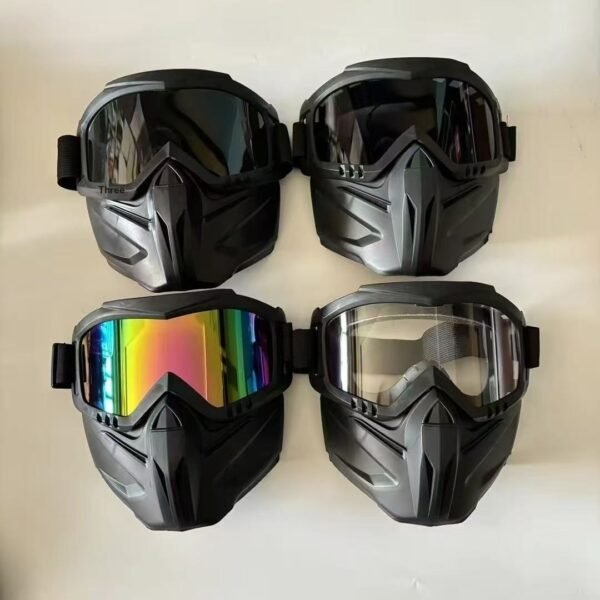 ClearVision Ultra Full-Face Shield – Ultimate Dust, Fog & Impact Protection for Biking & Outdoor Adventure