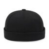 Unisex Korean Style Rimless Faux Fur Round Top Beanie Hat