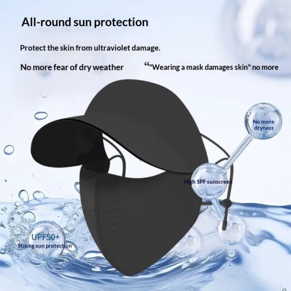 Total Sun Block Full Face Cover Cap – Stay Cool & Tan-Free Outdoors