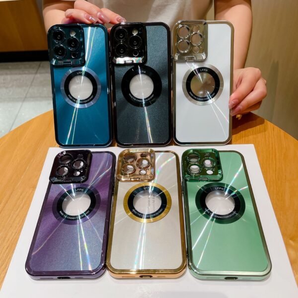Matrix MagSafe Electroplated Case (with Camera Stand)
