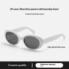Retro Oval Star-Studded Acetate Sunglasses for Women – 2025 Limited Edition