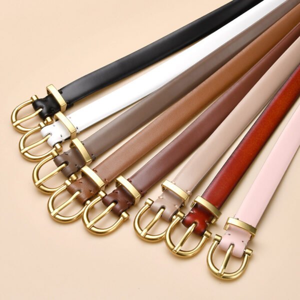 AuraLux™ Sleek All-Match Genuine Leather Belt – Effortless Waist-Cinching Elegance for Every Outfit