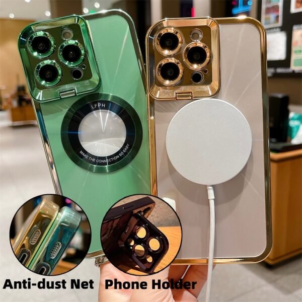 Matrix MagSafe Electroplated Case (with Camera Stand)