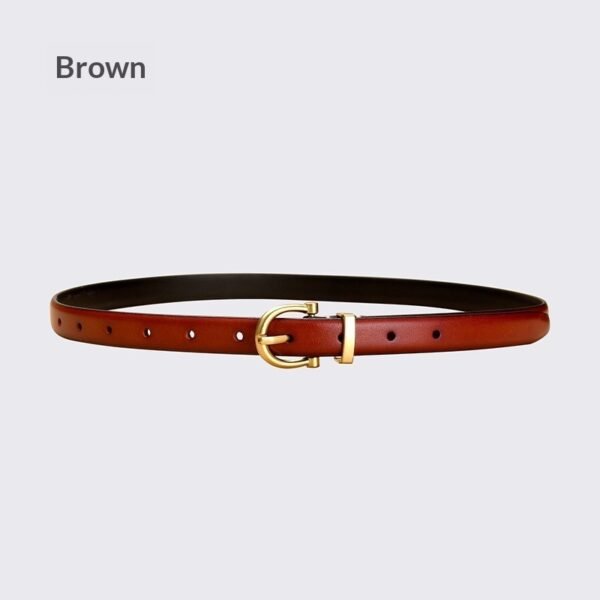 AuraLux™ Sleek All-Match Genuine Leather Belt – Effortless Waist-Cinching Elegance for Every Outfit