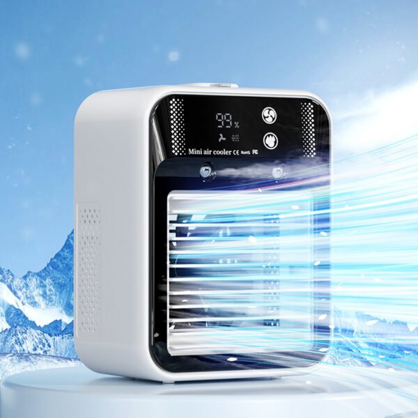 Hydro-Mist Personal Air Cooler Fan | Instant Desk Cooling & Air Humidifier for Home & Office