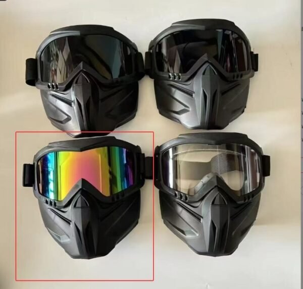ClearVision Ultra Full-Face Shield – Ultimate Dust, Fog & Impact Protection for Biking & Outdoor Adventure