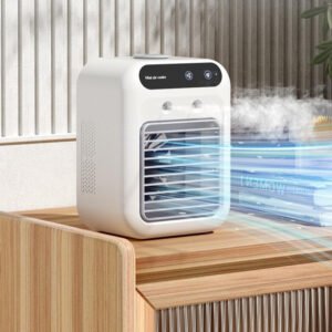 99b2d768-e458-4458-906d-a74a09504178_fine.jpeg Hydro-Mist Personal Air Cooler Fan | Instant Desk Cooling & Air Humidifier for Home & Office