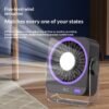 HydroChill 5-Speed Rechargeable Desk Fan with Smart LED Battery Display