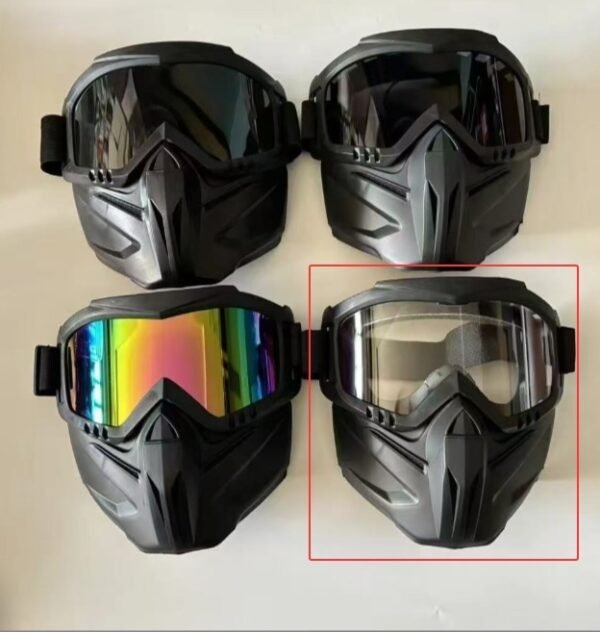 ClearVision Ultra Full-Face Shield – Ultimate Dust, Fog & Impact Protection for Biking & Outdoor Adventure
