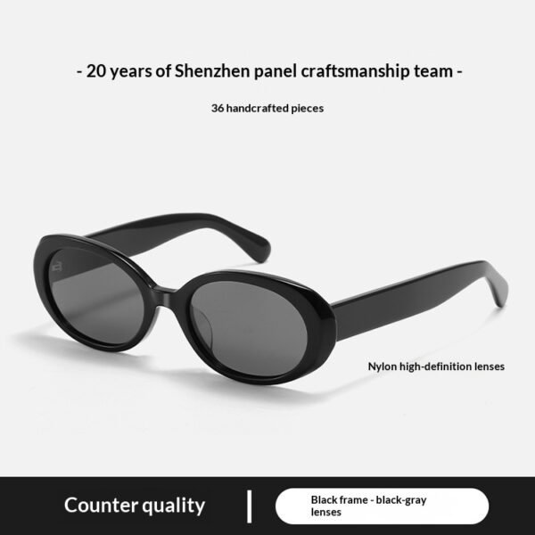 Retro Oval Star-Studded Acetate Sunglasses for Women – 2025 Limited Edition