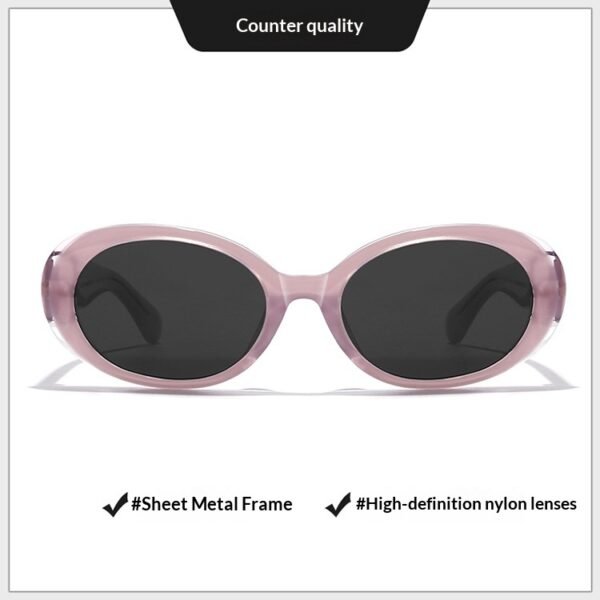 Retro Oval Star-Studded Acetate Sunglasses for Women – 2025 Limited Edition