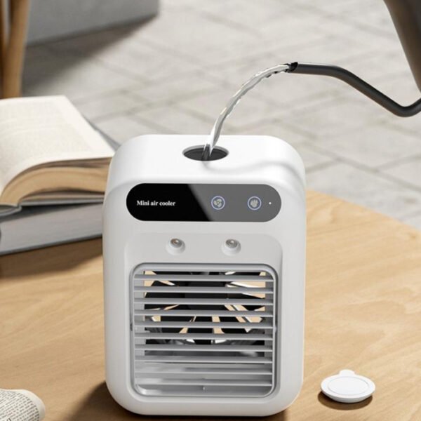 Hydro-Mist Personal Air Cooler Fan | Instant Desk Cooling & Air Humidifier for Home & Office
