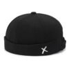 Unisex Korean Style Rimless Faux Fur Round Top Beanie Hat