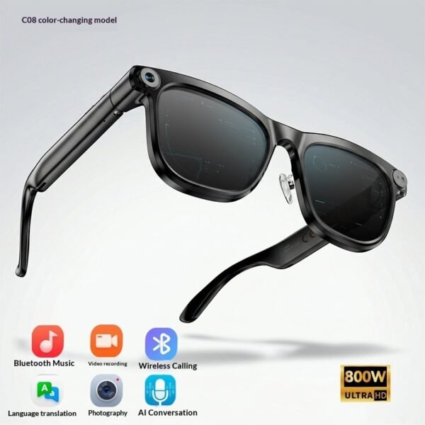 Look, Snap & Create: Smart AI Sunglasses with Hands-Free HD Video & Bluetooth Calling