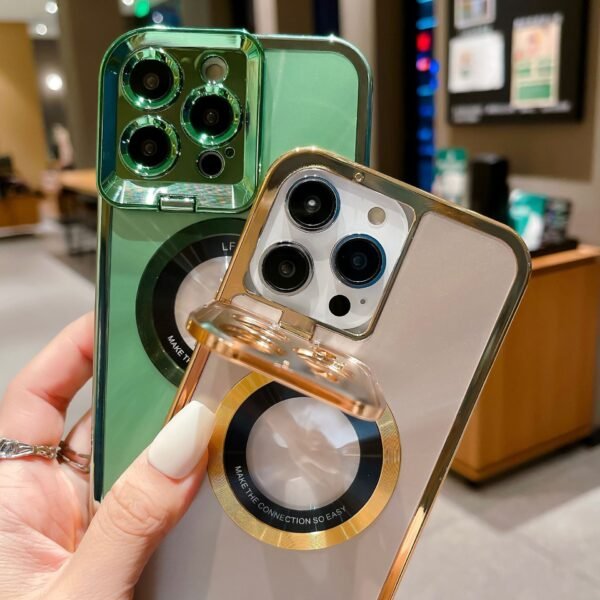 Matrix MagSafe Electroplated Case (with Camera Stand)