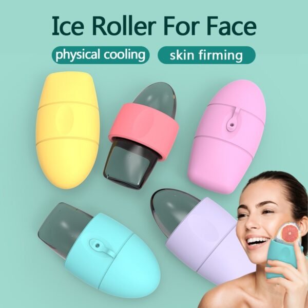 Cryo-Therapy Facial Ice Roller | Instant Skin Tightening & Dark Circle Relief Massager