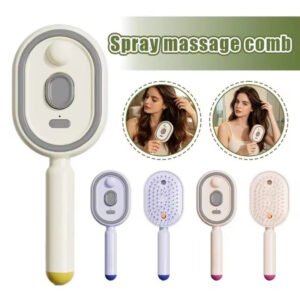Hydrating Mist Electric Hair Brush | Anti-Static Airbag Massager for Silky Hair