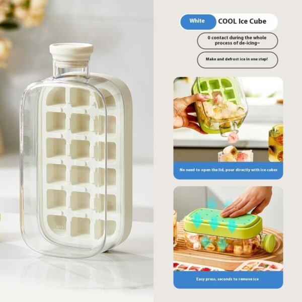 One-Click Molding Cooling Cup,Instant Ice Maker,Zero-Contact Design,Straw Included,Curling Mold,Portable & Stylish Chilled Drink