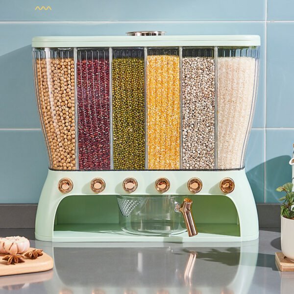 1996069e-5a10-4777-bcd2-31303c5a2b81.jpg Kitchen Grains Separate Storage Box Compartment