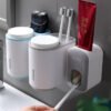 2669573436006.jpg Wall Mounted Automatic Toothpaste Holder Bathroom Accessories Set Dispenser