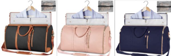 2720b3d3-309c-4630-9de3-02ad92770e66.jpg Large Capacity Travel Duffle Bag Women's Handbag Folding Suit Bag Waterproof Clothes Totes