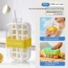 One-Click Molding Cooling Cup,Instant Ice Maker,Zero-Contact Design,Straw Included,Curling Mold,Portable & Stylish Chilled Drink