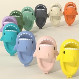 3c2c4f2c-e771-4de7-b4b5-d19d7e2ec29d.jpg Cartoon Shark Slippers Funny Cutes Soft Slipper Indoor Outdoor Shoes For Women Men Couples