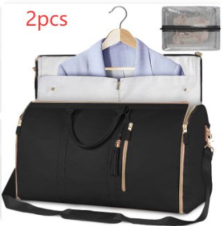 405c8646-283f-42e4-99ef-6db0b18946df.jpg Large Capacity Travel Duffle Bag Women's Handbag Folding Suit Bag Waterproof Clothes Totes