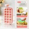 One-Click Molding Cooling Cup,Instant Ice Maker,Zero-Contact Design,Straw Included,Curling Mold,Portable & Stylish Chilled Drink