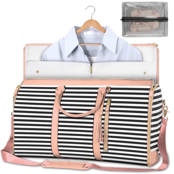 51783872-f499-40c9-9683-b8bb5bcc9028.jpg Large Capacity Travel Duffle Bag Women's Handbag Folding Suit Bag Waterproof Clothes Totes