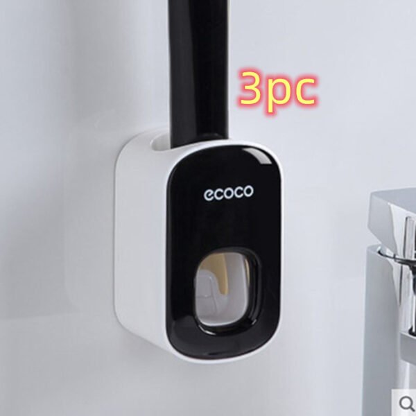 6b8673a4-e86c-46f4-abc3-346b8b9b53e3.jpg Wall Mounted Automatic Toothpaste Holder Bathroom Accessories Set Dispenser