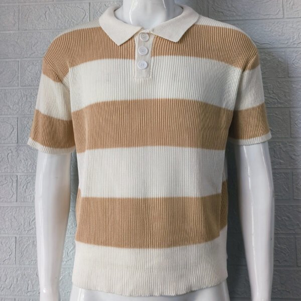 Mens Clothing Summer Fashion Lapel Sweater Short Sleeve Men Clothing Men Wears