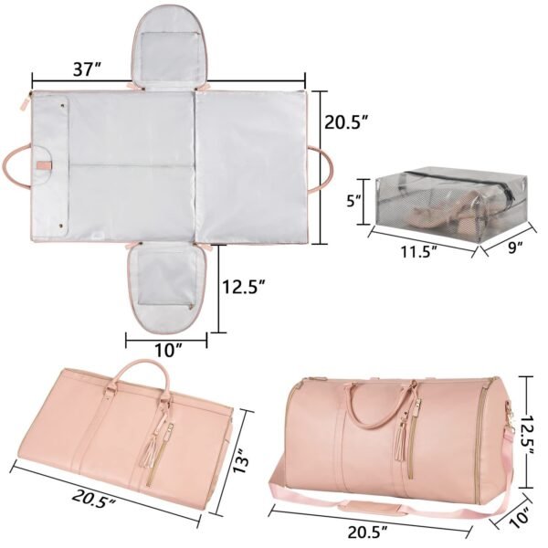 9a34dd7b-9ee6-4d81-beec-18d6fb365afa.jpeg Large Capacity Travel Duffle Bag Women's Handbag Folding Suit Bag Waterproof Clothes Totes
