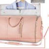 c4f04217-2a13-4259-a843-575e57679c2a.jpg Large Capacity Travel Duffle Bag Women's Handbag Folding Suit Bag Waterproof Clothes Totes