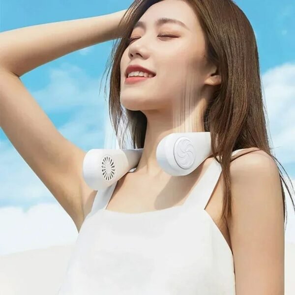 cae3200a-e3e6-4531-837d-5765d7c34f69.jpg Portable Mini Neck Hanging Fan USB Rechargeable Wearable For