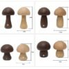 INS Wooden Cute Mushroom LED Night Light With Touch Switch  Bedside Table Lamp For Bedroom Childrens Room Sleeping Night Lamps Home Decor