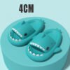 Cartoon Shark Slippers Funny Cutes Soft Slipper Indoor Outdoor  Shoes For Women Men Couples