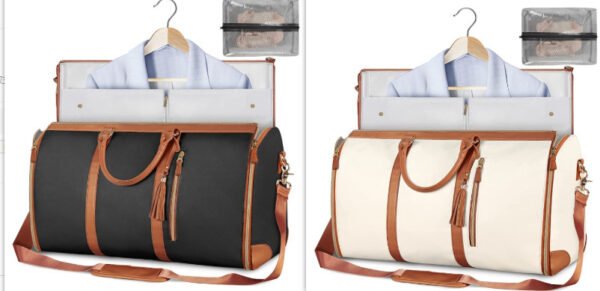 daf5d02f-89fc-4711-9945-b6e175378cf6.jpg Large Capacity Travel Duffle Bag Women's Handbag Folding Suit Bag Waterproof Clothes Totes