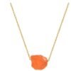 Hot Selling Stone Crystal Pillar Tree Of Life Pendant Ins Fashion Necklace
