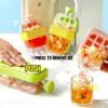 One-Click Molding Cooling Cup,Instant Ice Maker,Zero-Contact Design,Straw Included,Curling Mold,Portable & Stylish Chilled Drink
