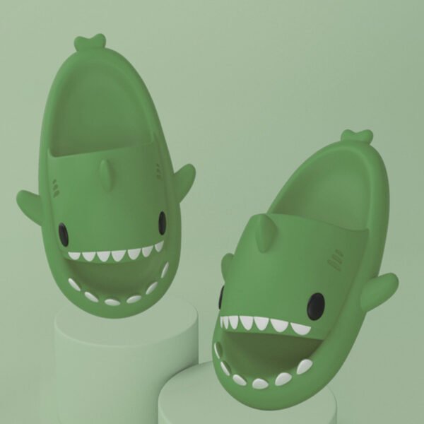 Cartoon Shark Slippers Funny Cutes Soft Slipper Indoor Outdoor  Shoes For Women Men Couples